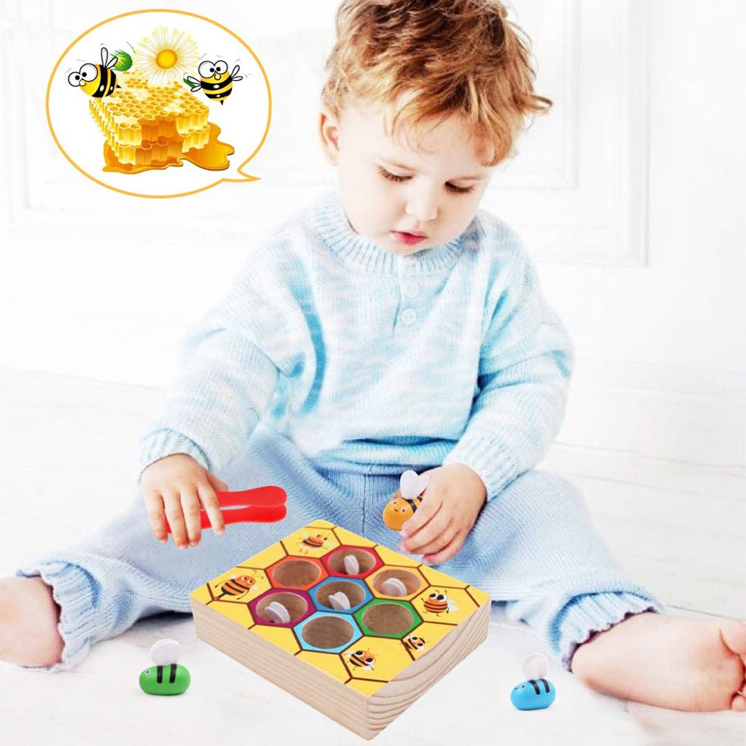 Best Seller: Bee Wooden Sorting Game - Project Montessori
