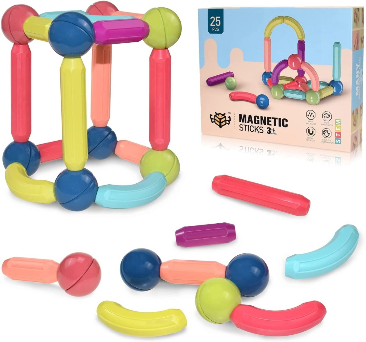 Montessori Magnetic Building Sticks - Project Montessori