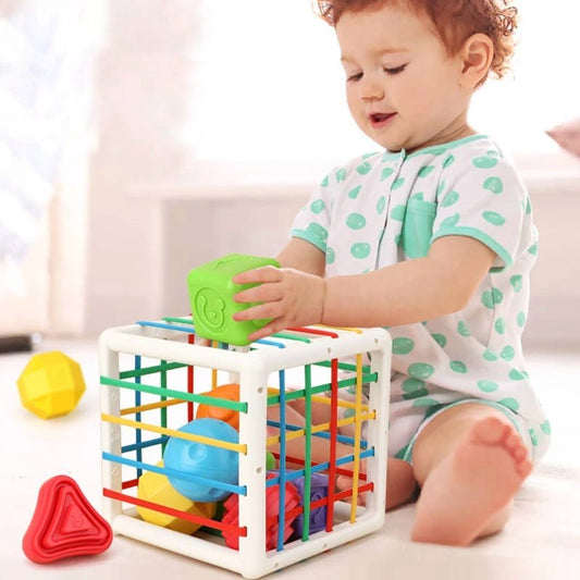 Montessori Sensory Sorting Cube - Project Montessori