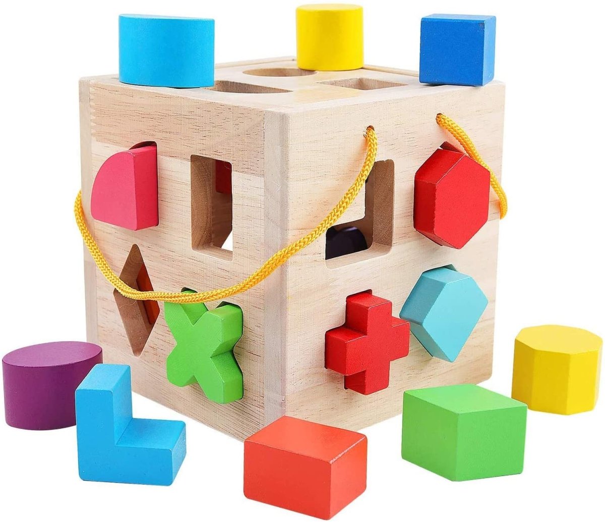 Montessori Shape Sorting Cube - Project Montessori