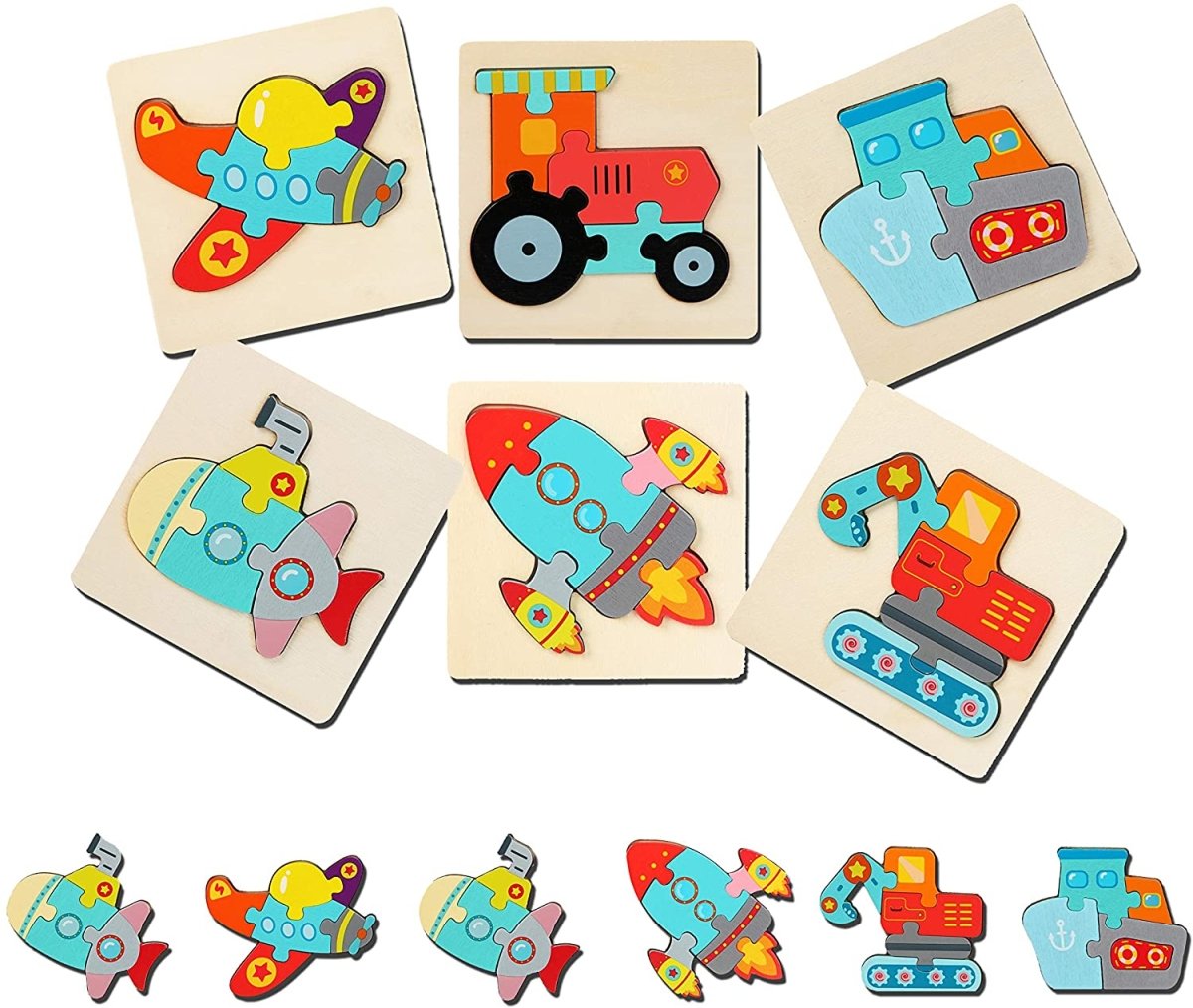 Montessori Vehicles Puzzles (PACK OF 6!) - Project Montessori