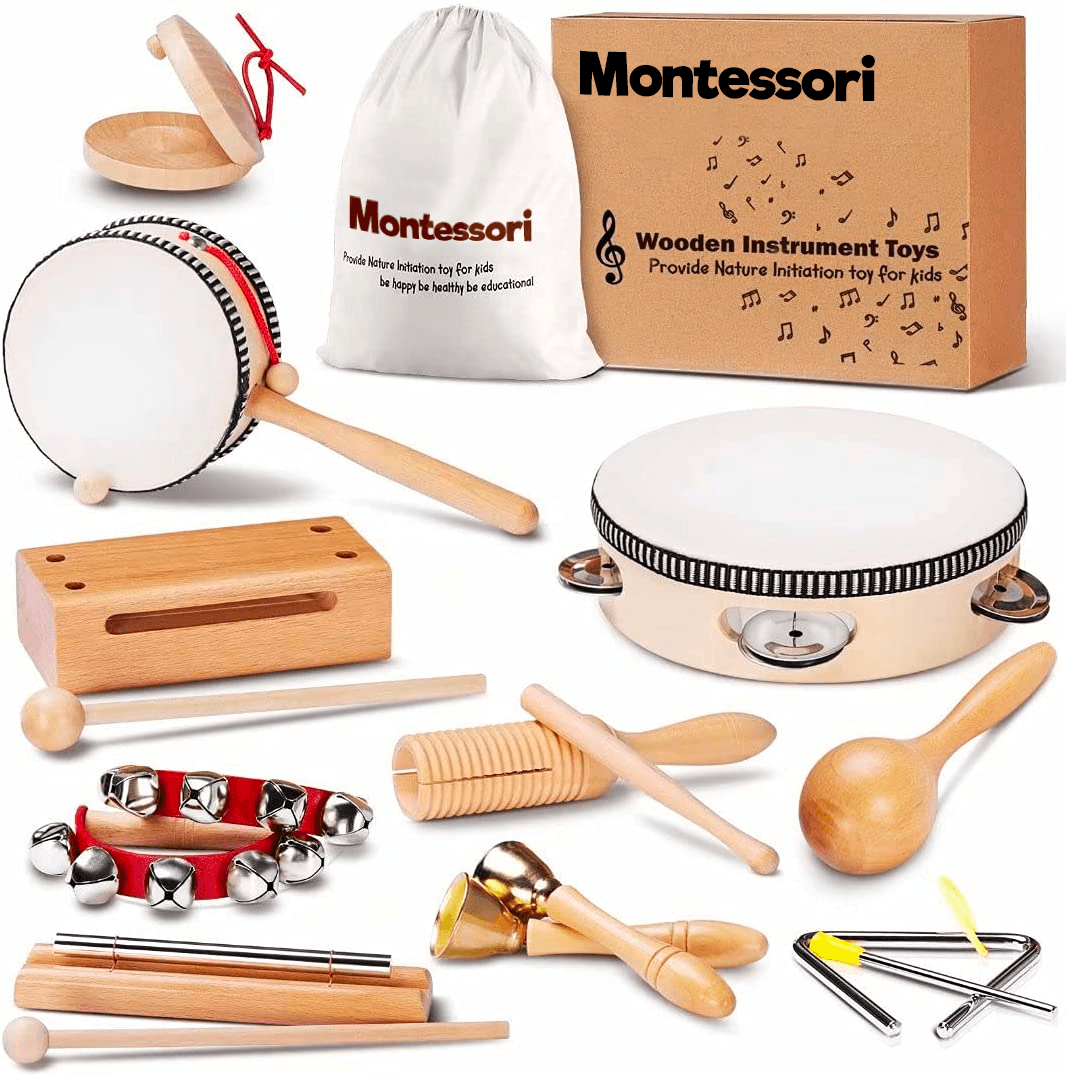 Montessori Wooden Music Instruments Set - 10 Instruments – Project ...