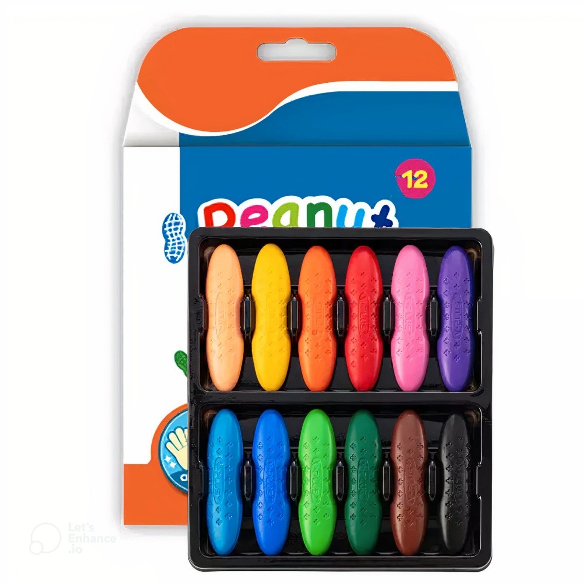 Peanut Crayons Drawing Set (12 pieces) - Project Montessori