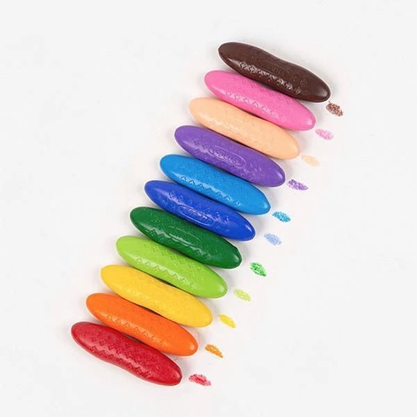 Peanut Crayons Drawing Set (12 pieces) - Project Montessori